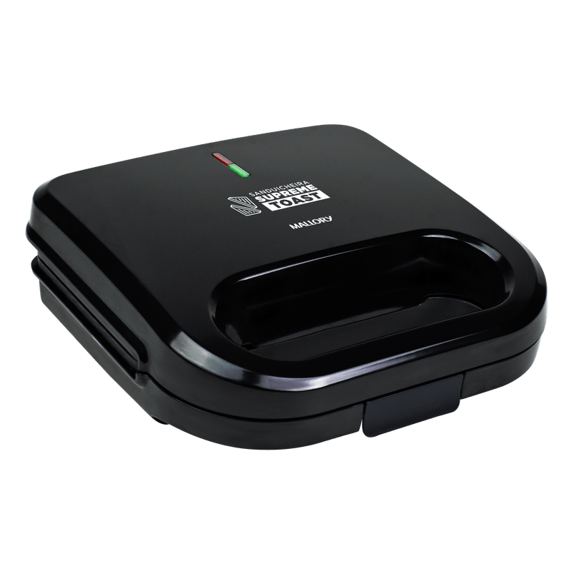 Sanduicheira Elétrica Mallory Supreme Toast - Compacta, Placas Antiaderentes, Faz 2 Pães, Cortes Precisos, Luzes LED e Alça com Trava-1762988446190