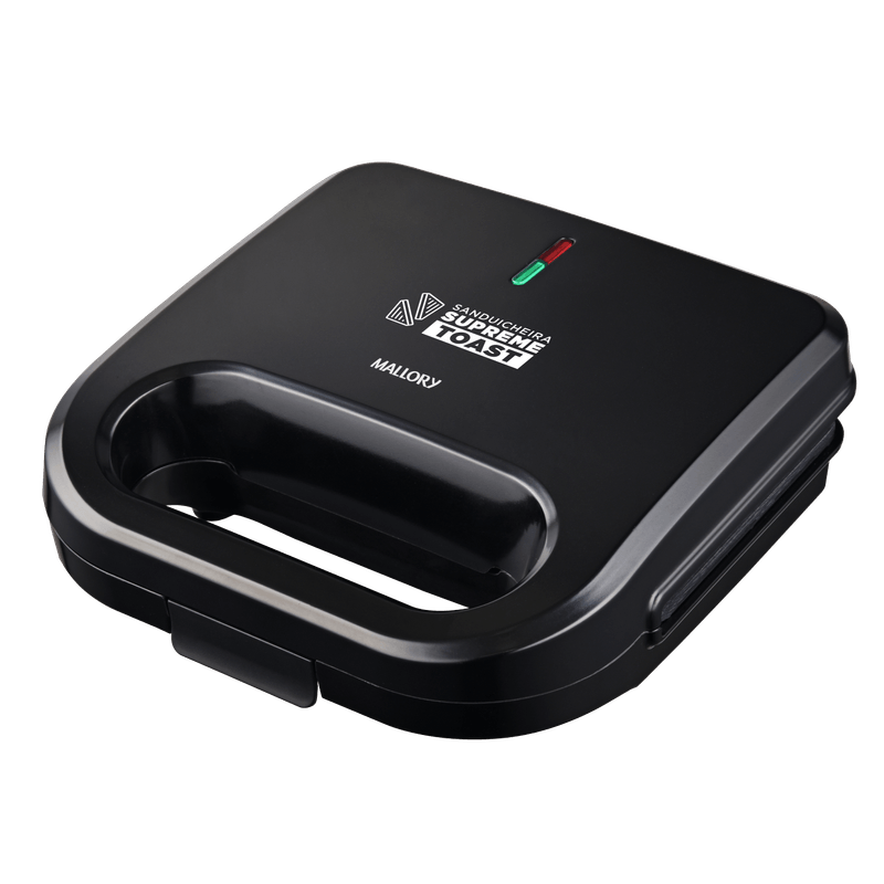 Sanduicheira Elétrica Mallory Supreme Toast - Compacta, Placas Antiaderentes, Faz 2 Pães, Cortes Precisos, Luzes LED e Alça com Trava-1762988467446