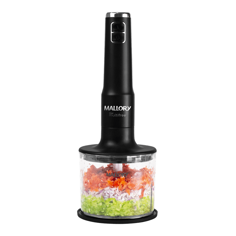 Mixer Mallory Multifree - 4 em 1, 14.000 RPM, Bateria de Longa Duração, Função Pulsar e Turbo, Lâminas de Aço Inox, Copo Ultra Resistente-1762988822554