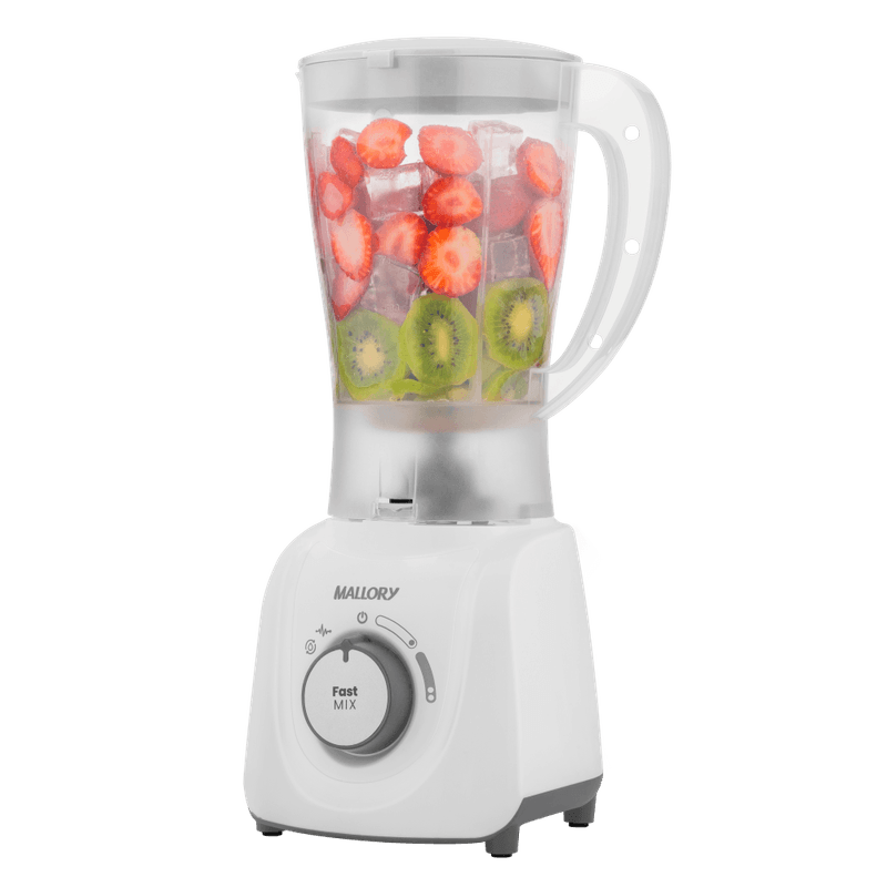 Liquidificador Mallory Fast Mix Branco 2 Velocidades 600W com Função Pulsar-1762989415698
