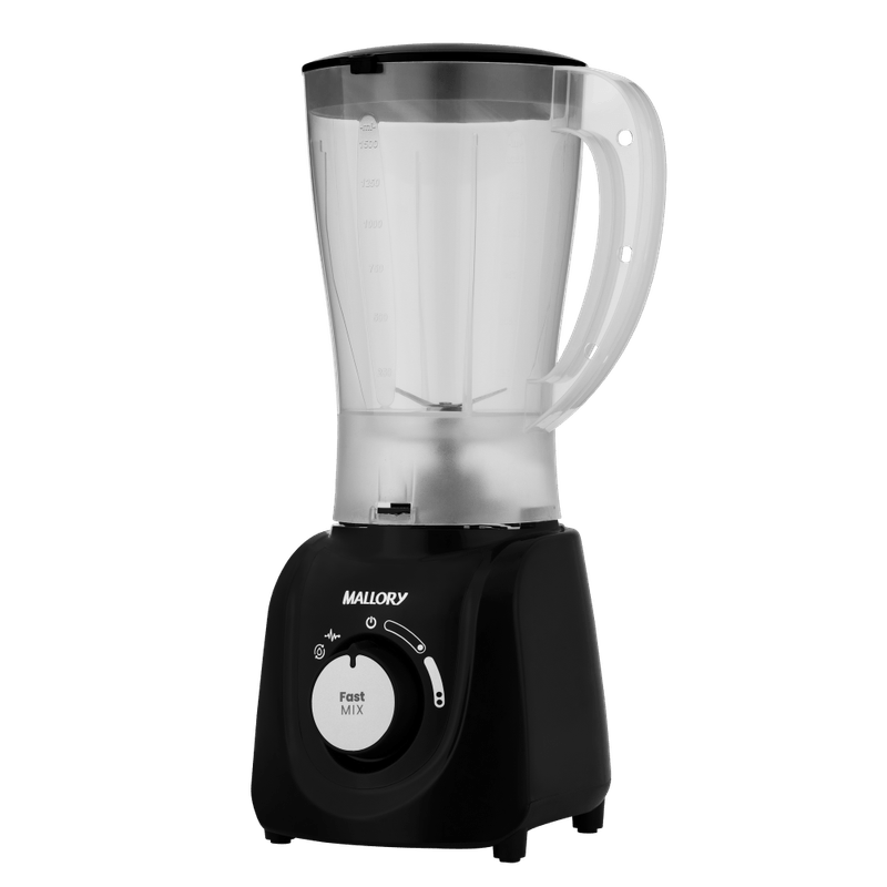 Liquidificador Mallory Fast Mix - 2 Velocidades, Pulsar, Autolimpeza, Jarra 2,1L, Faca Inox, Alça Ergonômica - Preto-1762990117154