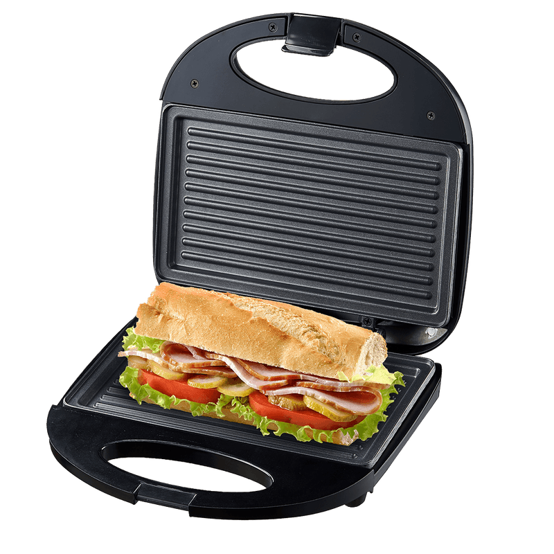 Sanduicheira Elétrica Mallory Classic Grill - 2 em 1, Grelha e Assa Pães, Carnes, Peixes e Legumes, Placas Antiaderentes, Luzes LED-1762990191025