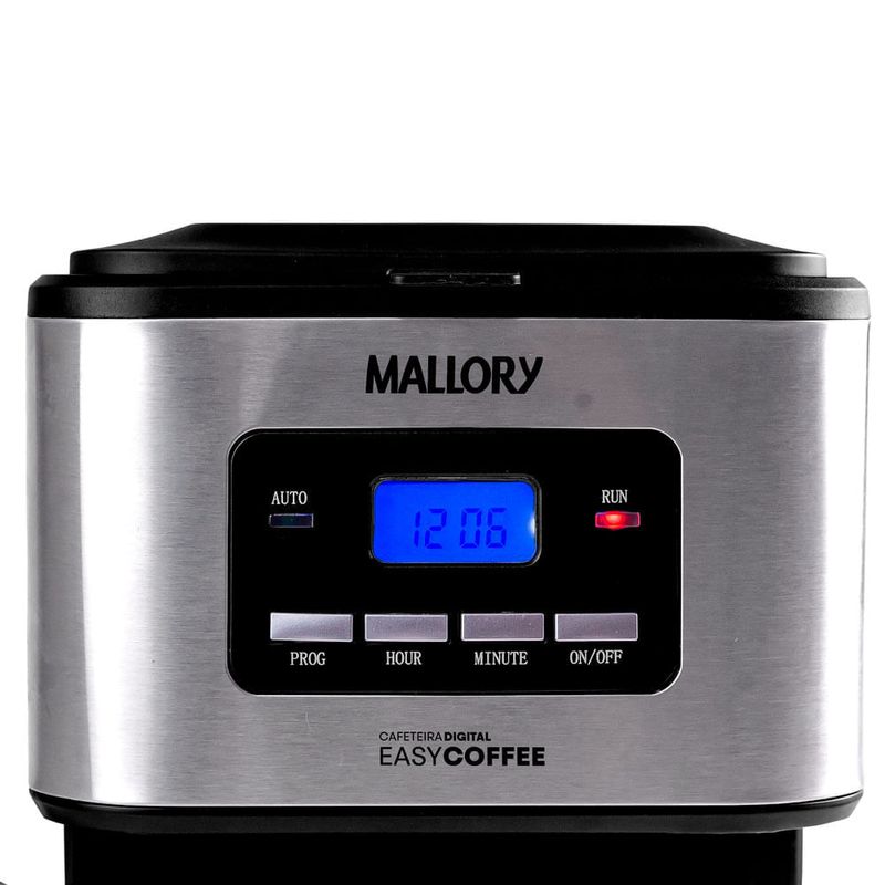Cafeteira Elétrica Mallory Easy Coffee - Programável, Jarra Inox, 32 Xícaras-1765304342115