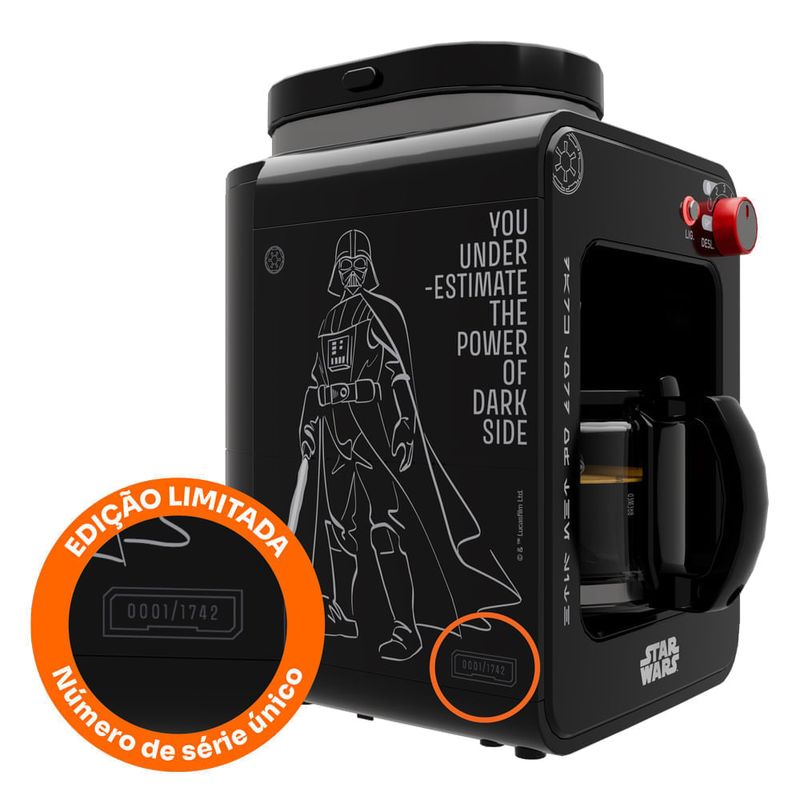 Cafeteira e Moedor de Grãos Mallory Star Wars Darth Brew Jarra Especial-1784827098049